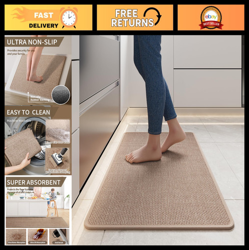 Non slip washable kitchen rugs - washable,